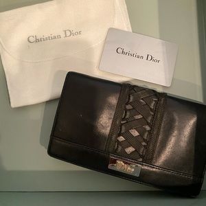 Christian Dior black Leather Wallet